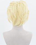 613 Blonde Short Synthetic Lace Front Men's Wig MW006