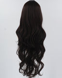 30Inch Long Black Wavy Synthetic Wig HW569