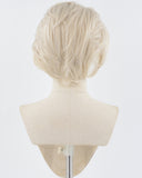 White Blonde Short Synthetic Lace Front Wig MW014