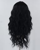 Black Grey Curly Synthetic Wig HW604