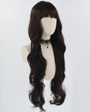 30Inch Long Black Wavy Synthetic Wig HW569