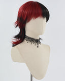 Black Red Synthetic Wig HW542