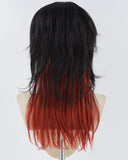 Black Red Synthetic Wig HW560