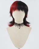 Black Red Synthetic Wig HW542