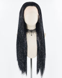 Black Tinsel Lace Front Wig WW713