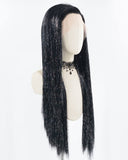 Black Tinsel Lace Front Wig WW713