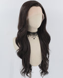 Natural Black Long Wavy Synthetic Lace Front Wig WW741