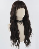 Natural Black Long Curly Synthetic Wig HW561