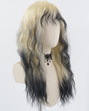 Blonde Ombre Black Curly Synthetic Wig HW494