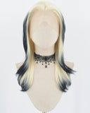 Blonde Ombre Black Synthetic Lace Front Wig WW728