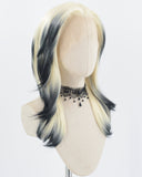 Blonde Ombre Black Synthetic Lace Front Wig WW728