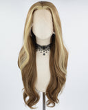 Blonde Brown Synthetic Lace Front Wig WT244