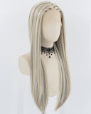 Blonde Strunk Stripe Brown Synthetic Lace Front Wig WW758