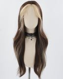 Blonde Brown Long Synthetic Wig HW528