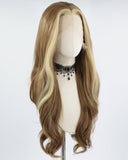 Blonde Brown Synthetic Lace Front Wig WT244