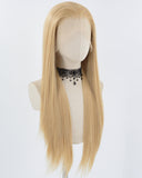 Blonde Long Straight Synthetic Lace Front Wig WW796