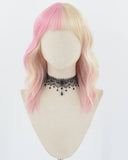 Pink Blonde Short Synthetic Wig HW489