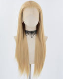 Blonde Long Straight Synthetic Lace Front Wig WW796