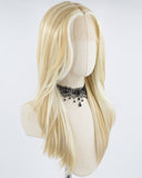 White Blonde Strunk Stripe Synthetic Lace Front Wig WW700