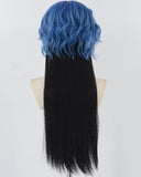 Blue Black Cosplay Synthetic Wig HW597