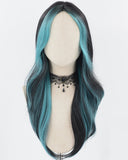 Blue Green Black Synthetic Wig HW485Blue Green Black Synthetic Wig HW485