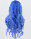 Blue White Synthetic Wig HW512