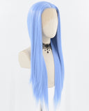 Long Blue Synthetic Lace Front Wig WW065