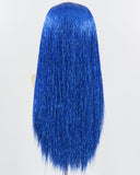 Blue Tinsel Synthetic Lace Front Wig WW727