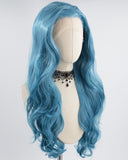 Blue Wavy Synthetic Lace Front Wig WW698