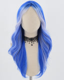 Blue White Synthetic Wig HW512