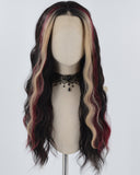 Blonde Red Black Synthetic Lace Front Wig WW785