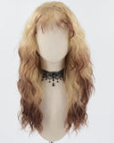 Blonde Ombre Brown Curly Synthetic Wig HW495