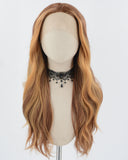 Ombre Brown Wavy Synthetic Lace Front Wig WW775