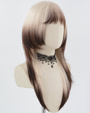 Blonde Ombre Brown Synthetic Wig HW541