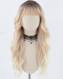 Brown Ombre Blonde Curly Synthetic Wig HW511