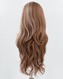 Brown Ombre Pink Synthetic Lace Front Wig WW708