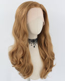 Brown Wavy Synthetic Lace Front Wig WW752