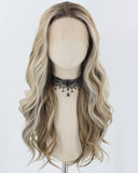 Blonde Brown Wavy Synthetic Lace Front Wig WW823