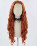 Copper Red Synthetic Lace Front Wig WT166