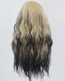 Blonde Ombre Black Curly Synthetic Wig HW494