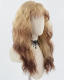 Blonde Ombre Brown Curly Synthetic Wig HW495