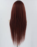 30 Inch Long Dark Red Synthetic Wig HW572