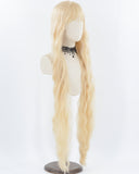 40 Inch Long Blonde Curly Synthetic Wig HW336