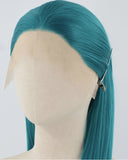 Green Straight Synthetic Lace Front Wig WW839