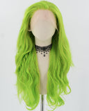 Green Tinsel Synthetic Lace Front Wig WW805