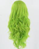 Green Tinsel Synthetic Lace Front Wig WW805