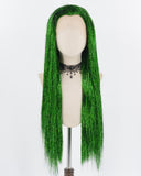 Green Tinsel Straight Lace Front Wig WW715