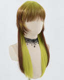 Green Ombre Brown Synthetic Wig HW520