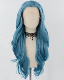 Green Blue Wavy Synthetic Lace Front Wig WW834