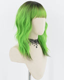 Ombre Green Synthetic Wig HW492